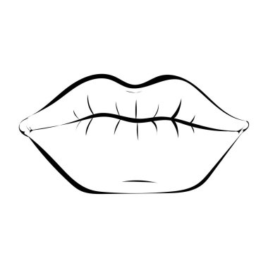 Bir kadının güzel dudakları