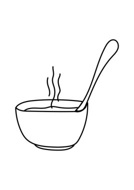 Bir kase sıcak çorba.