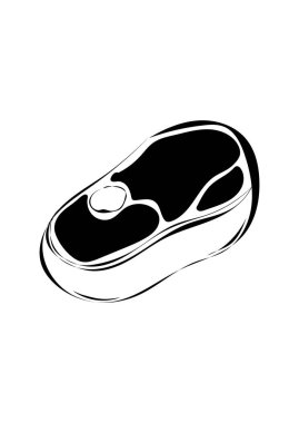 Izgara için sulu bir biftek..