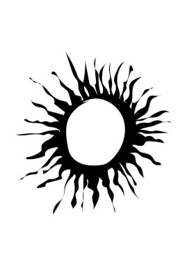 Yaz güneşi bir üçgen gibi.