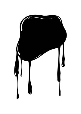 Parlak siyah boya lekeleri.