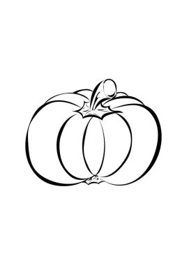 El Çizimi Kabak Vektörü İllüstrasyonu