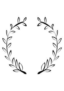 Yıldönümü için Laurel çelengi ya da ödül olarak.