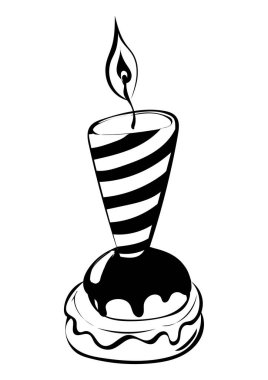 Mutlu yıllar mum çizgi filmi