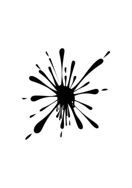 vektör eli çizilmiş mürekkep lekesi.