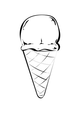 Comic Art tarzında ICE dondurması