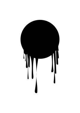 vektör siyah boya damla