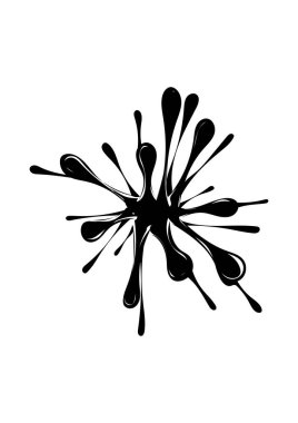 Bir sıçrama ile soyut siyah beyaz arkaplan