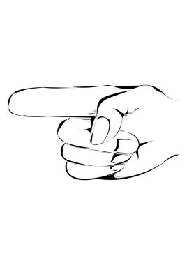 insan eli vektör çizim