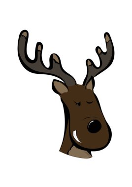 Boynuzlu vahşi bir hayvan.