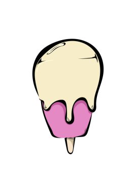 çizgi film doodle dondurma