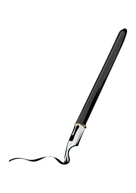 Dolma kalem ve mürekkeple yazmak.