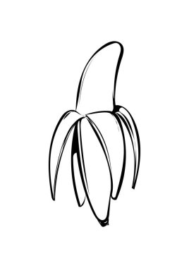 muz simgesi, vektör illüstrasyonu