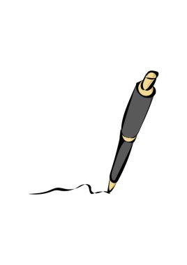 Kalem simge tasarlamak vektör