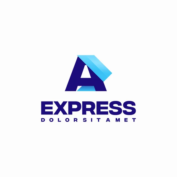 stock vector Fast Express A Initial Logo designs concept vector, express Arrow logo designs symbol