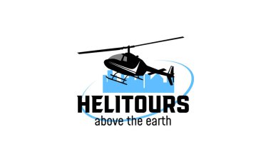 Helikopter Logosu rozet taşıyıcı şablonu dizayn etti,