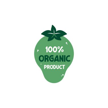 Çevre dostu yeşil rozet tasarımı. Vejetaryen, biyolojik, organik gıda, glütensiz ve doğal ürün etiketleri koleksiyonu. Etiketleme paketi, yiyecek için eko etiketler