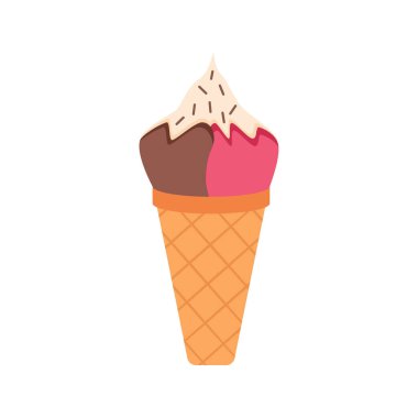 cute cartoon ice creams. ice cream and dessert icon