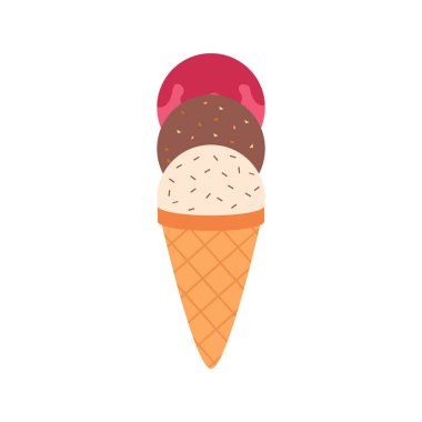 cute cartoon ice creams. ice cream and dessert icon