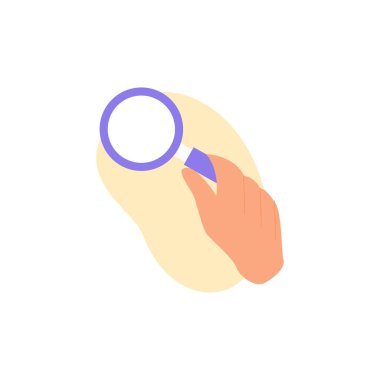 El hareketleri, illüstrasyon demektir. Karakterler büyütme konseptini tutarlar. Vektör illüstrasyonu.