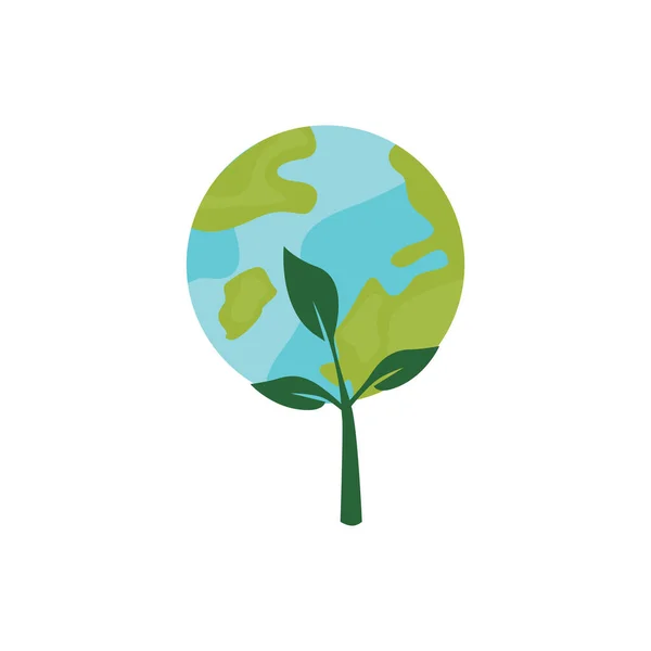 Aarde Dag Milieuvriendelijk Concept Vector Illustratie Aardse Dag Concept Wereldmilieu — Stockvector
