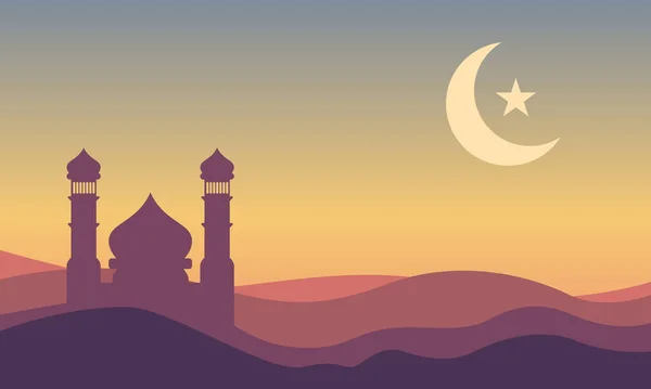 Bela Ilustração Vetorial Ramadan Kareem Mês Santo Festa Muçulmana Cartão —  Vetores de Stock