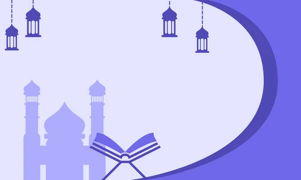 Mooie Vector Illustratie Ramadan Kareem Heilige Maand Islamitische Feest Wenskaart — Stockvector