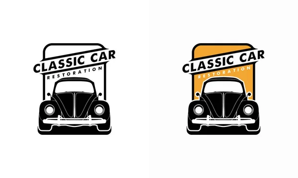 Klassieke Vintage Auto Vector Design Inspiratie Auto Auto Logo Ontwerp — Stockvector
