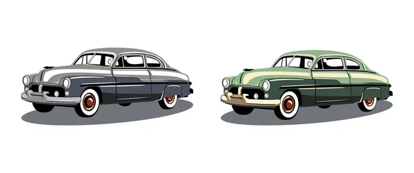 Vektor Vintage Amerického Klasického Auta Premium Classic Auto Vektorové Ilustrace — Stockový vektor
