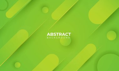 abstract geometric shapes composition background. Green gradient geometric shapes background for web banner, flyer, poster, brochure, cover