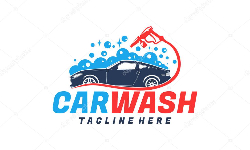 Car Wash logo designs concept vector, Automotive Cleaning logo template
