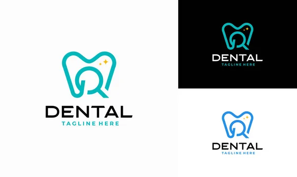 Стоматологическая Клиника Логотип Зуб Абстрактный Дизайн Векторный Шаблон Поиск Логотипа — стоковый вектор