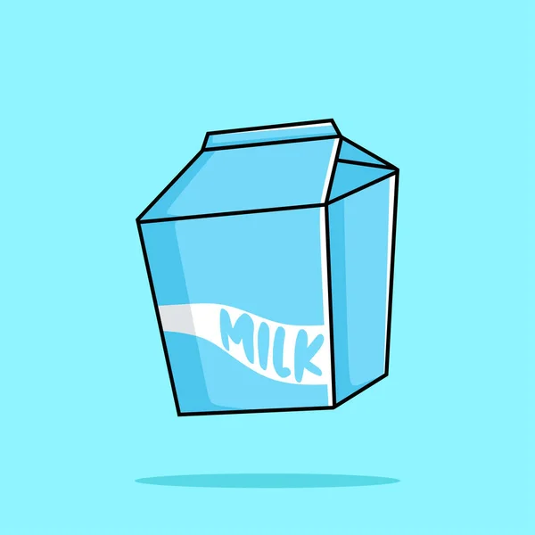 牛奶卡通病媒图标说明 喝饮品图标概念隔离溢价向量 平面卡通风格 — 图库矢量图片