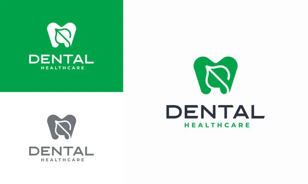 Творческий Вектор Логотипа Стоматологической Клиники Символ Стоматологического Здравоохранения Современным Дизайном — стоковый вектор