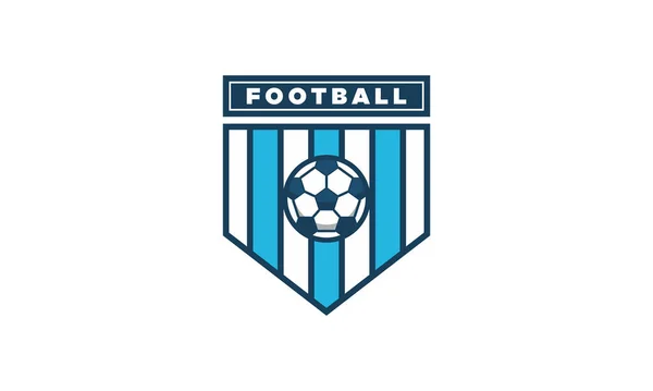 Diseños Logotipo Insignia Fútbol Ilustración Del Vector Plantilla Logotipo Emblema — Vector de stock