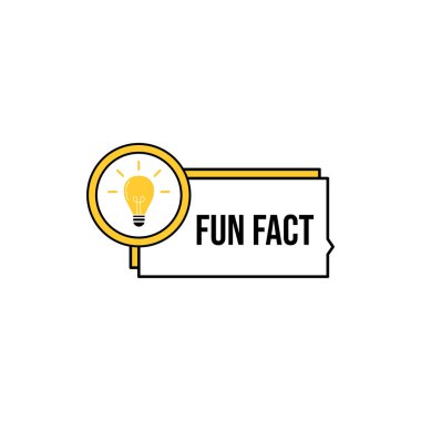 Sosyal medya arkaplanı için vektör şablon ikonu, komik gerçek boş şablon fyi vektörü ve ampul fikri biliyor muydun?