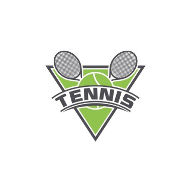 Tennis club logo design, Tournament badge template. Sport team identity, E-Sport logo vector illustrations