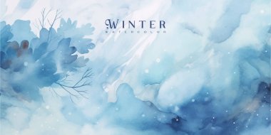 Çiçekli ve mevsimlik yapraklı suluboya arkaplan koleksiyonu. Elle boyanmış suluboya doğal sanat, tasarlanmış başlık, afiş, kapak, ağ, duvar, kartlar vs. için uygundur.