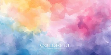 Suluboya vektör renkli arka plan