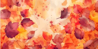 suluboya sonbahar yaprakları arka plan