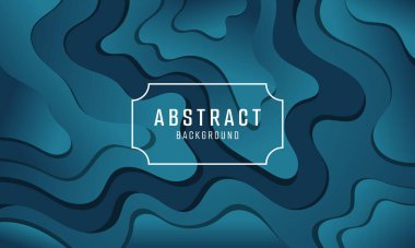 Dalgalı deniz mavisi ve koyu mavi çizgilerden oluşan dinamik bir desen içeren soyut bir görüntü görsel olarak çekici bir arkaplan oluşturuyor..