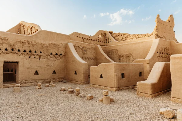 Imam Abdullah Bin Saud Palace Traditionell Lertegelarkitektur — Stockfoto