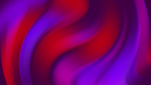 Bunte Abstrakte Bewegliche Wellen Farbverlauf Von Roten Und Blauen Farben — Stockvideo