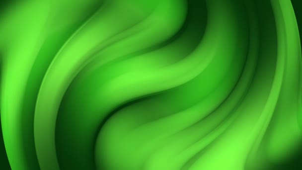 Zielone Abstrakcyjne Tło Płynnymi Falami Pętla Grafiki Ruchu Płynnego — Wideo stockowe
