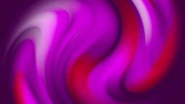 Renkli soyut hareket eden dalgalar. Kırmızı ve mor renklerin kademeli geçişi. Döngülü animasyon. Bükülmüş ve parlayan sıvı deseni.