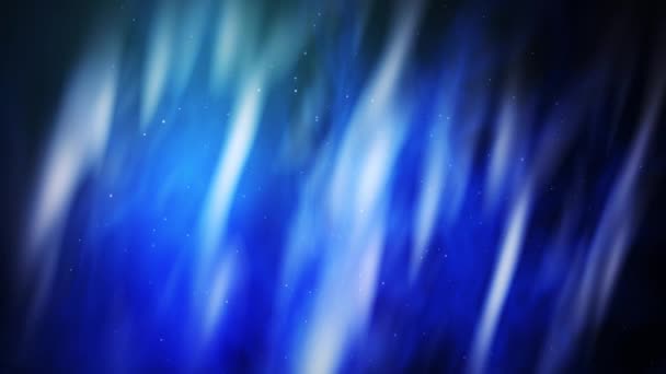 Abstrato Azul Brilhar Luz Norte Com Faíscas Brilhantes Plasma Iridescente — Vídeo de Stock
