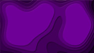 Mor geometrik şekillerin soyut hareketi. Kesik kağıdın dokusu. Yumuşak dönüşüm. Döngülü canlandırma.