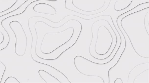 Animação Corte Papel Abstrato Antecedentes Com Curvas Alívio Multicamadas Formas — Vídeo de Stock
