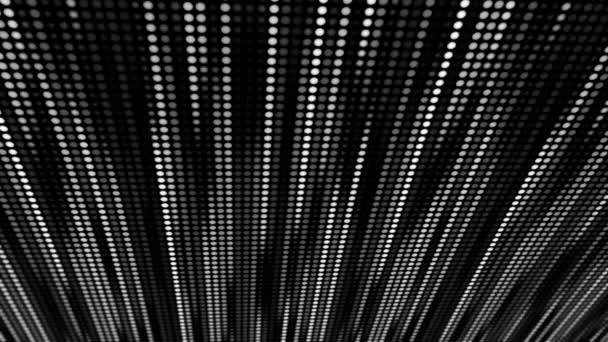 Spettacolo Luci Linee Led Luminose Animazione Astratta Monocromatico Loop Senza — Video Stock