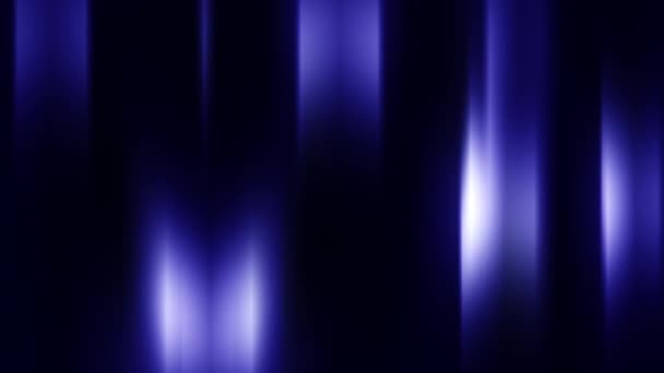 Blauwe Paarse Gloed Abstract Gloeiend Wazig Stromen Naar Beneden Geanimeerde — Stockvideo